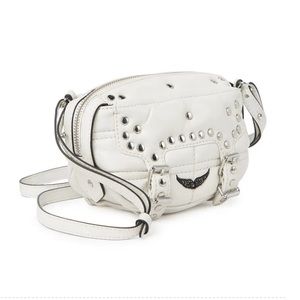 Zadig & Voltaire White Rider Nano Stardust Crossbody Bag